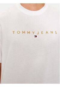 Tommy Jeans T-Shirt DM0DM19694 Biały Regular Fit. Kolor: biały. Materiał: bawełna #5