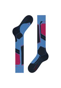 Skarpetki damskie Falke SK4 Advanced. Kolor: szary, niebieski, wielokolorowy. Sport: narciarstwo #1