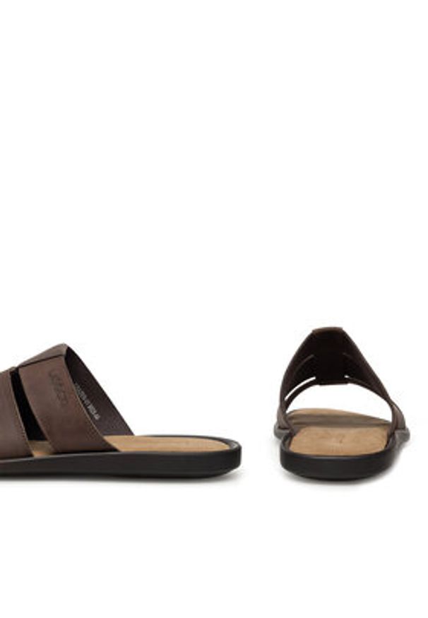 Lasocki Klapki GRAZER-01 MI25 Brązowy. Kolor: brązowy. Materiał: skóra