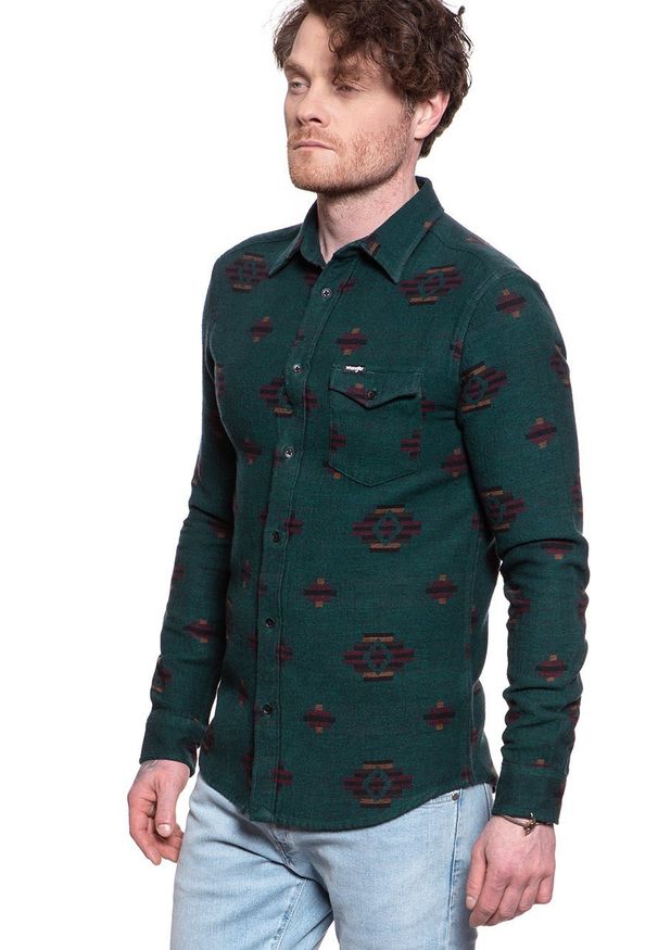 Wrangler - WRANGLER LS 1PKT FLAP SHIRT PINE W5A4BBG01 112130041