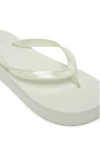 Calvin Klein Japonki Flatform Flip Flop Met Tpu HW0HW03120 Biały. Kolor: biały. Materiał: syntetyk #5