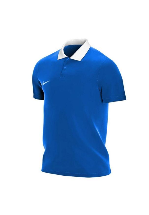 Nike - Męska Koszulka Polo Park 20. Typ kołnierza: polo. Kolor: niebieski. Sport: turystyka piesza