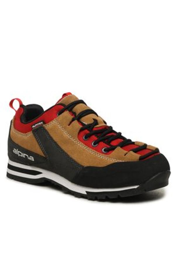 Alpina Trekkingi Royal Vibram 627F-3 Beżowy. Kolor: beżowy. Materiał: zamsz, skóra. Sport: turystyka piesza