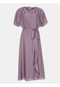 Swing Sukienka koktajlowa 5AH10200 Fioletowy Loose Fit. Kolor: fioletowy. Materiał: syntetyk. Styl: wizytowy