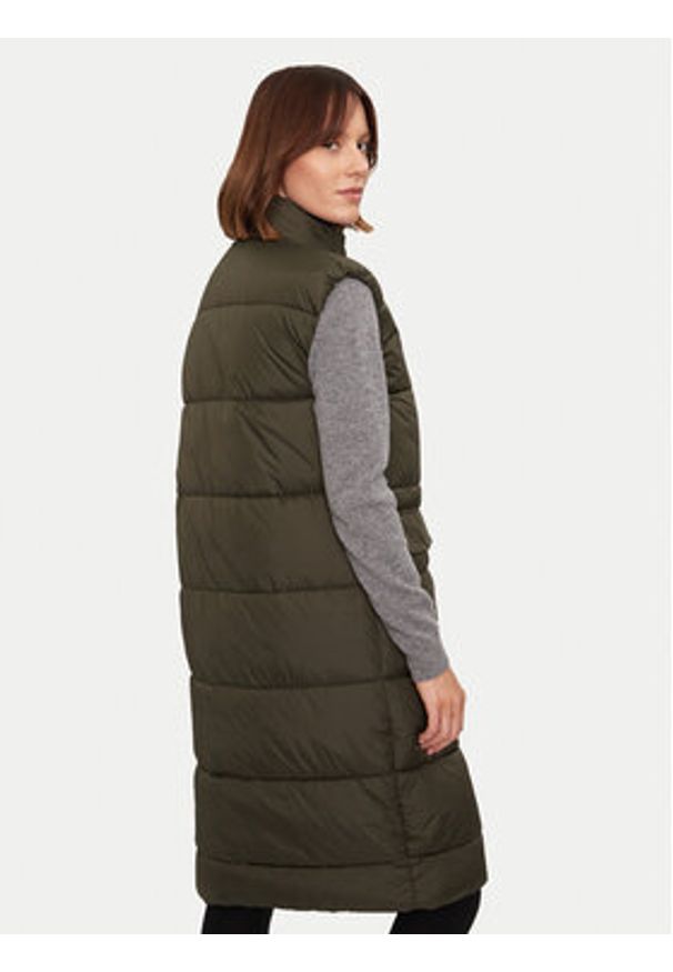 Whistler Bezrękawnik Amaretto W Long Puffer W234602 Zielony Regular Fit. Kolor: zielony. Materiał: syntetyk. Długość rękawa: bez rękawów