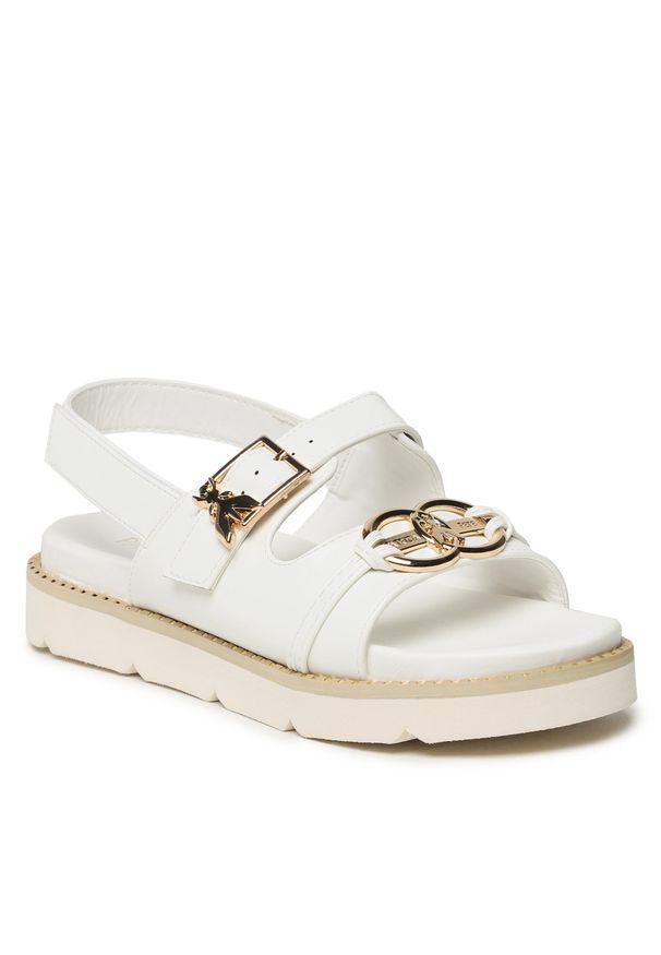 Sandały Patrizia Pepe PJ220.27 S Bianca. Kolor: biały. Materiał: skóra