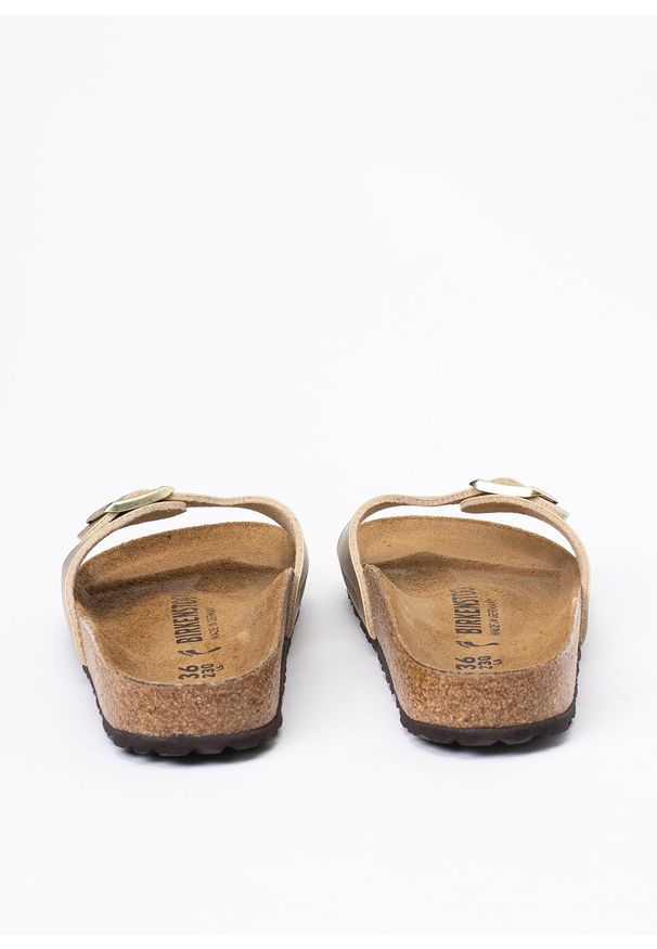 Birkenstock - Klapki damskie BIRKENSTOCK MADRID BF. Okazja: na co dzień, do pracy, na spacer. Kolor: złoty. Styl: casual