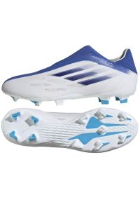 Adidas - Buty piłkarskie adidas X Speedflow.3 Ll Fg M GW7495 wielokolorowe białe. Kolor: wielokolorowy. Materiał: dzianina, syntetyk. Szerokość cholewki: normalna. Sport: piłka nożna