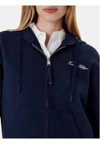 TOMMY HILFIGER - Tommy Hilfiger Bluza Script WW0WW45742 Granatowy Regular Fit. Kolor: niebieski. Materiał: bawełna #4