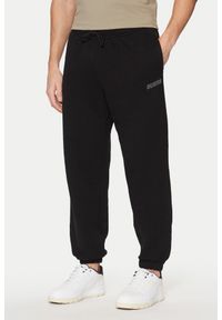Guess - GUESS Czarne męskie spodnie dresowe Emis, Rozmiar L. Kolor: czarny. Materiał: dresówka #4
