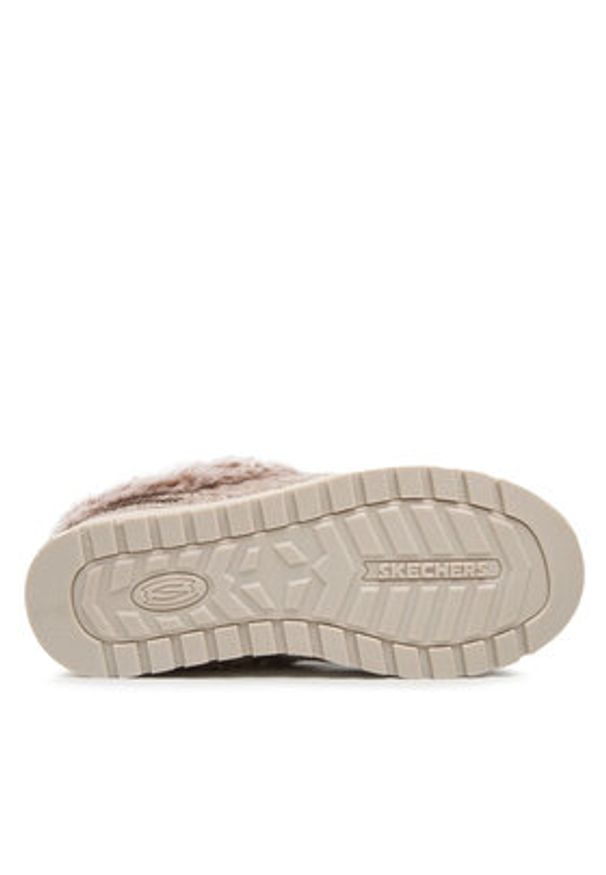 skechers - Skechers Kapcie Ice Angel 31204/LTBR Beżowy. Kolor: beżowy. Materiał: materiał