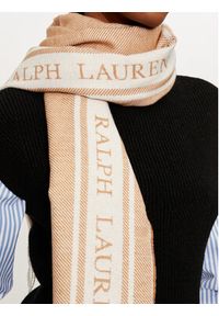 Lauren Ralph Lauren - LAUREN RALPH LAUREN Szalik 454960043001 Beżowy. Kolor: beżowy. Materiał: materiał, poliester