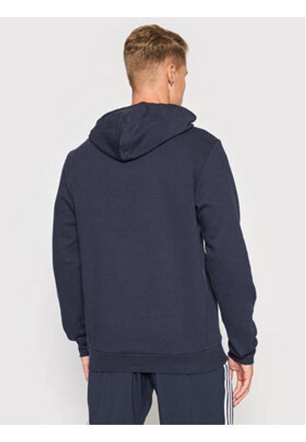Adidas - adidas Bluza FeelCozy Hoodie H12216 Granatowy Regular Fit. Kolor: niebieski. Materiał: bawełna