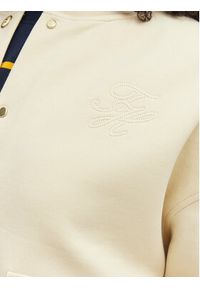 TOMMY HILFIGER - Tommy Hilfiger Kurtka przejściowa WW0WW48730 Beżowy jasny Relaxed Fit. Kolor: beżowy. Materiał: bawełna #4