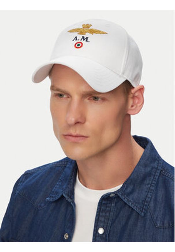 Aeronautica Militare Czapka z daszkiem 261HA1100UCT02848 Biały. Kolor: biały. Materiał: bawełna
