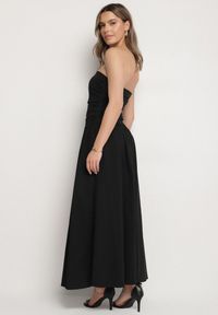 Born2be - Czarna Sukienka z Bawełny Typu Bodycon Filarose. Okazja: na randkę, na imprezę, na co dzień. Kolor: czarny. Materiał: bawełna. Typ sukienki: bodycon. Styl: klasyczny, casual, elegancki #7