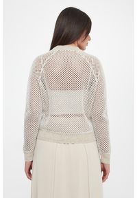 Sweter damski ażurowy z cekinami PESERICO. Wzór: ażurowy #5