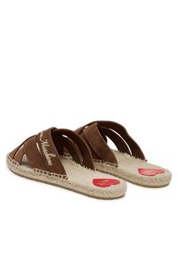 Love Moschino - LOVE MOSCHINO Klapki JA28362G0MIG0300 Brązowy. Kolor: brązowy. Materiał: skóra #4