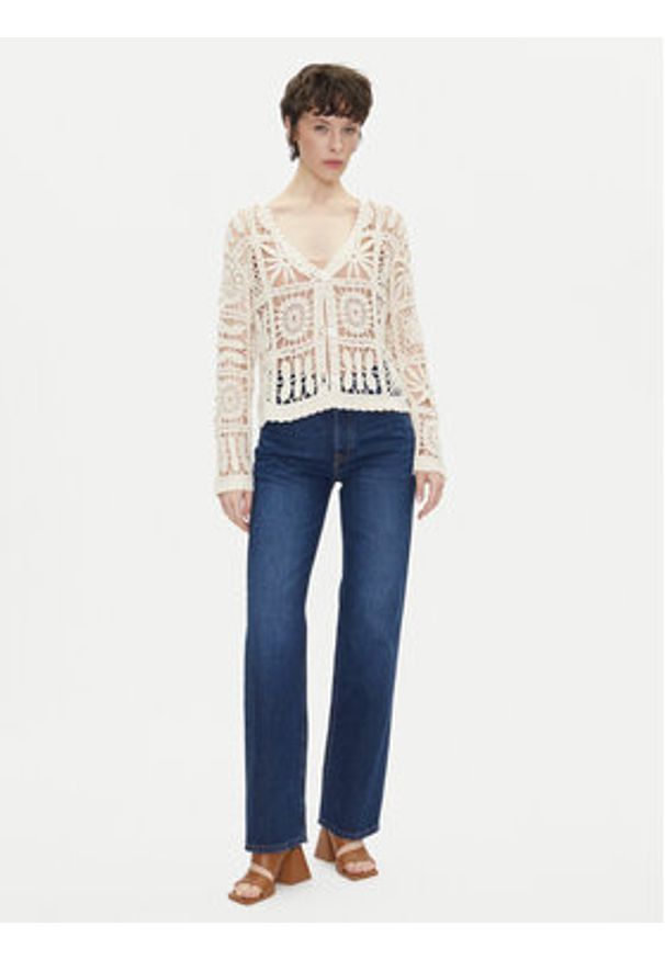 Pepe Jeans Jeansy Robyn PL204901 Niebieski Straight Fit. Kolor: niebieski