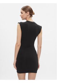 Tommy Jeans Sukienka dzianinowa Tjw Taping Sweater Midi Dress DW0DW17415 Czarny Slim Fit. Kolor: czarny. Materiał: syntetyk. Długość: midi