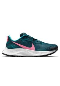 Buty do biegania damskie Nike Wmns Pegasus Trail 3. Zapięcie: sznurówki. Kolor: niebieski. Materiał: materiał, syntetyk. Szerokość cholewki: normalna