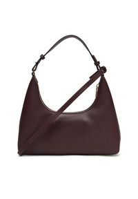 Calvin Klein Torebka Foil Logo Conv Shoulder Bag LV04F3272G Bordowy. Kolor: czerwony. Materiał: skórzane #4