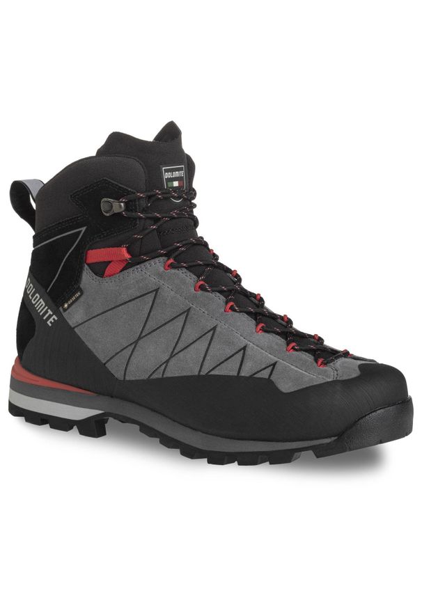 Buty trekkingowe męskie Dolomite Crodarossa High GTX 2.0. Kolor: czerwony, szary, wielokolorowy. Sport: turystyka piesza