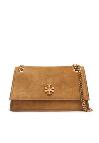 Tory Burch Torebka Kira Turnlock Suede Mini Bag 178150 Brązowy. Kolor: brązowy. Materiał: skórzane, zamszowe #6