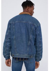 Wrangler Kurtka jeansowa bawełniana przejściowa. Okazja: na co dzień. Kolor: niebieski. Materiał: bawełna, jeans. Styl: casual #2
