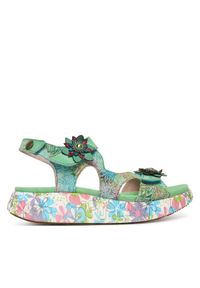 Laura Vita Sandały Nikito 03 Turkusowy. Kolor: turkusowy. Materiał: skóra #1