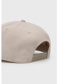 Abercrombie & Fitch czapka z daszkiem z domieszką wełny kolor szary z aplikacją. Kolor: szary. Materiał: wełna. Wzór: aplikacja #3