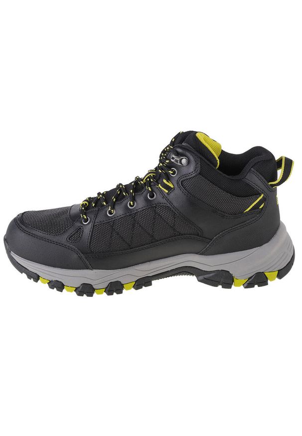 skechers - Buty trekkingowe męskie Skechers Selmen Melano. Zapięcie: sznurówki. Kolor: czarny. Materiał: guma, materiał, syntetyk. Szerokość cholewki: normalna