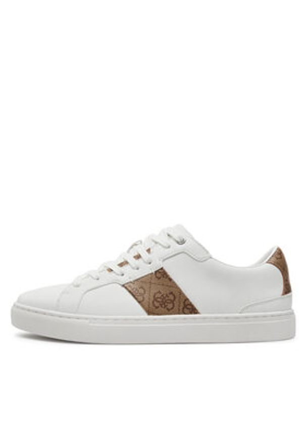 Guess Sneakersy FMTTOG ELL12 Biały. Kolor: biały. Materiał: skóra