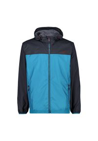 Kurtka przeciwdeszczowa z kapturem CMP. Typ kołnierza: kaptur. Kolor: niebieski. Sport: turystyka piesza #1