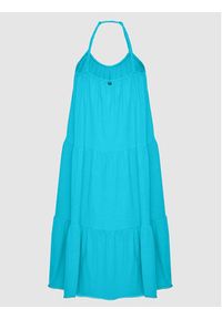 Superdry Sukienka codzienna Vintage W8011100A Niebieski Relaxed Fit. Okazja: na co dzień. Kolor: niebieski. Materiał: bawełna. Typ sukienki: proste. Styl: vintage, casual