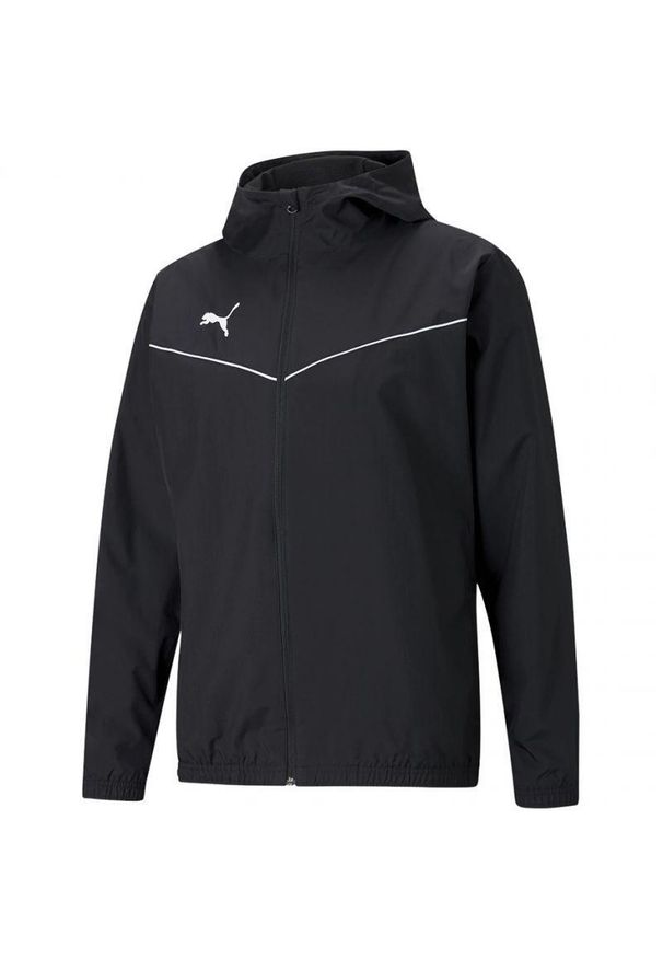 Puma - Męska Kurtka TeamRISE Na Każdą Pogodę. Kolor: czarny