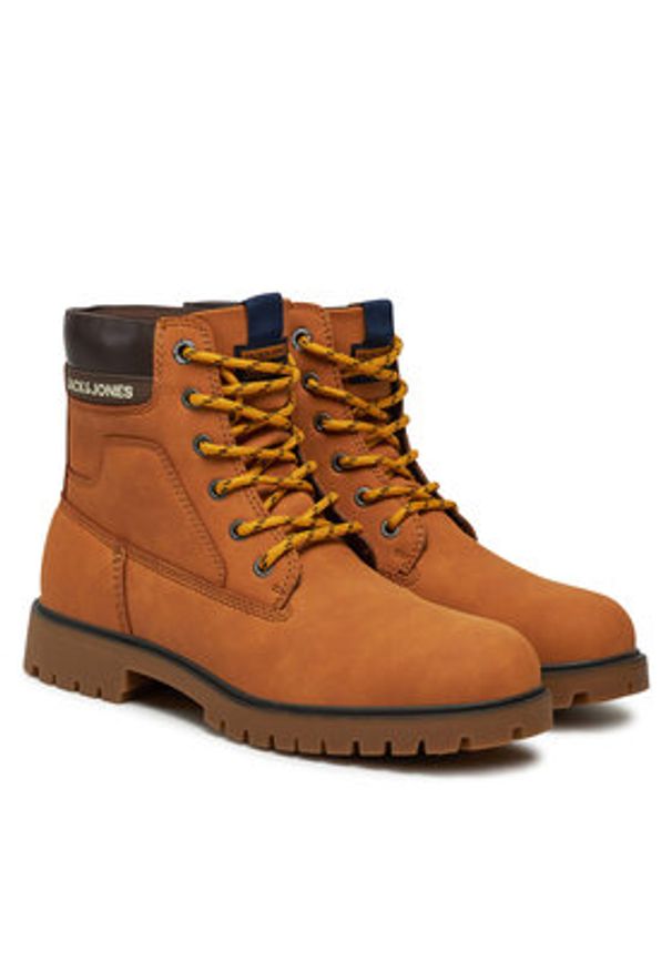 Jack & Jones - Jack&Jones Trapery 12243421 Żółty. Kolor: żółty. Materiał: skóra