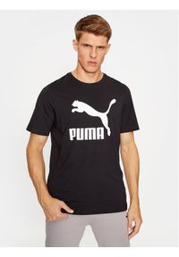 Puma T-Shirt Classics Logo 530088 Czarny Regular Fit. Kolor: czarny. Materiał: bawełna