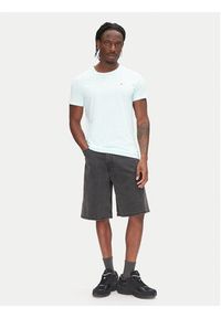 Tommy Jeans T-Shirt DM0DM04411 Zielony Slim Fit. Kolor: zielony. Materiał: bawełna