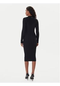 Fracomina Sukienka dzianinowa FJ25WD5006K463Q7 Czarny Slim Fit. Kolor: czarny. Materiał: wiskoza #3