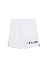 Puma - Męskie szorty Fenerbahçe SK 24/25 PUMA White Blue Violet. Kolor: biały, wielokolorowy, niebieski, fioletowy. Sport: piłka nożna