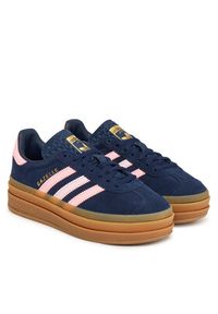 Adidas - adidas Sneakersy Gazelle Bold JR5951 Granatowy. Kolor: niebieski. Materiał: zamsz, skóra. Model: Adidas Gazelle #3