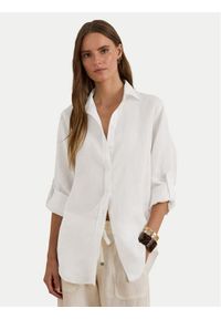 Lauren Ralph Lauren - LAUREN RALPH LAUREN Koszula 200782777001 Biały Relaxed Fit. Kolor: biały. Materiał: len #1