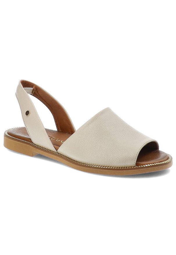 Beżowe Sandały Armodo Eleganckie Buty Damskie. Okazja: na co dzień. Zapięcie: pasek. Kolor: beżowy. Styl: elegancki