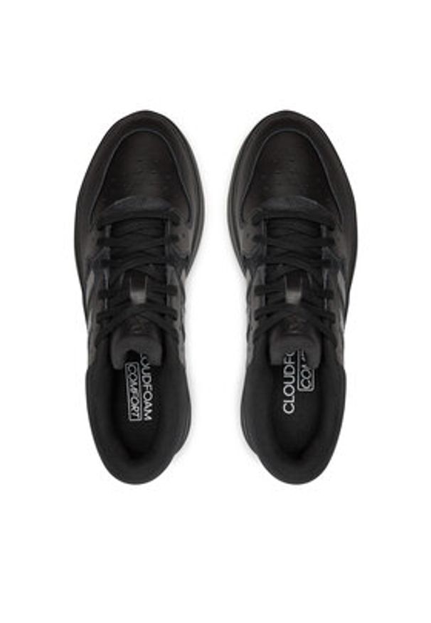 Adidas - adidas Sneakersy Court 24 JI4545 Czarny. Kolor: czarny. Materiał: skóra
