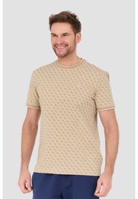 Guess - GUESS Beżowy t-shirt Marshall. Kolor: beżowy #6