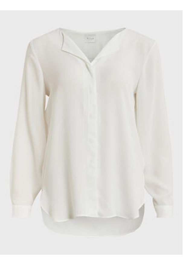 Vila Koszula Lucy 14044253 Biały Relaxed Fit. Kolor: biały. Materiał: syntetyk