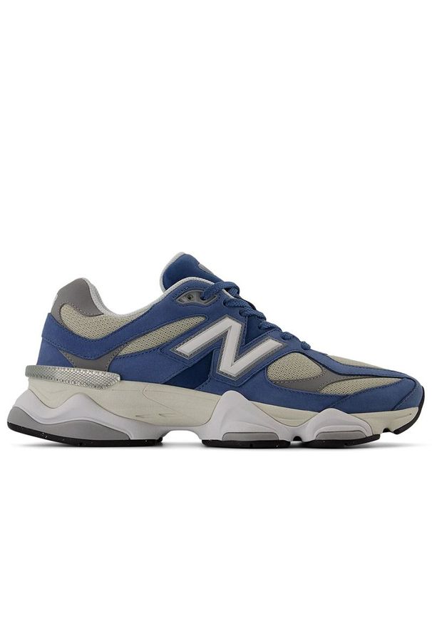 Buty unisex New Balance U9060CTC - niebieskie. Okazja: na co dzień. Kolor: niebieski. Materiał: guma, skóra, syntetyk, materiał. Szerokość cholewki: normalna