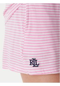 Lauren Ralph Lauren - LAUREN RALPH LAUREN Piżama ILN12503 Różowy Regular Fit. Kolor: różowy. Materiał: bawełna #2