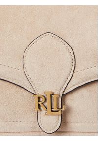 Lauren Ralph Lauren - LAUREN RALPH LAUREN Torebka 431974553001 Beżowy. Kolor: beżowy. Materiał: skórzane, zamszowe #5
